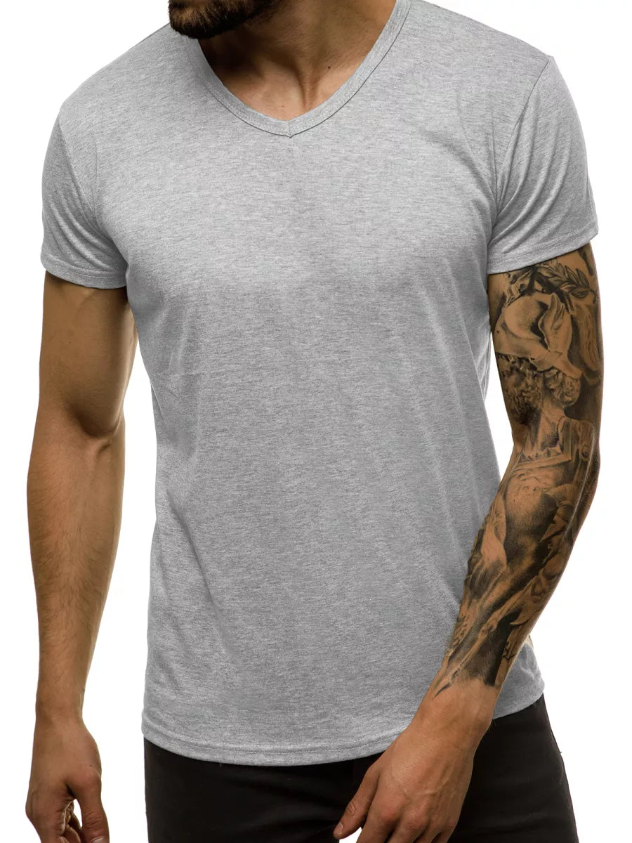 Men's light gray T-shirt Dimel