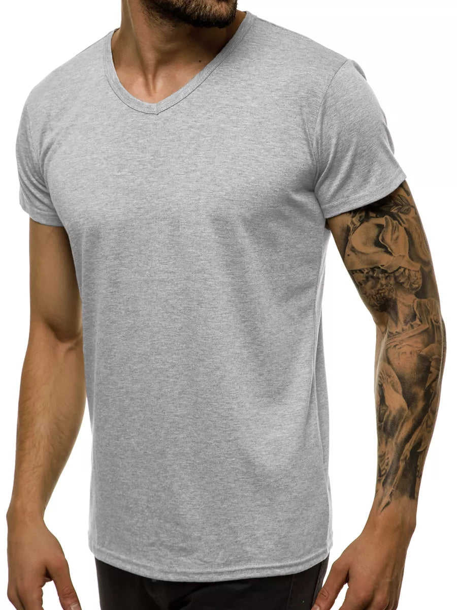 Men's light gray T-shirt Dimel