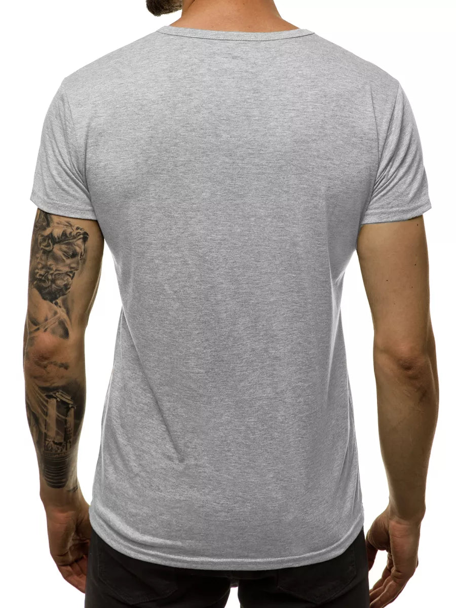 Men's light gray T-shirt Dimel