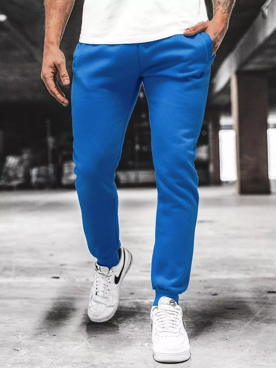 Men's light blue casual pants Sergo