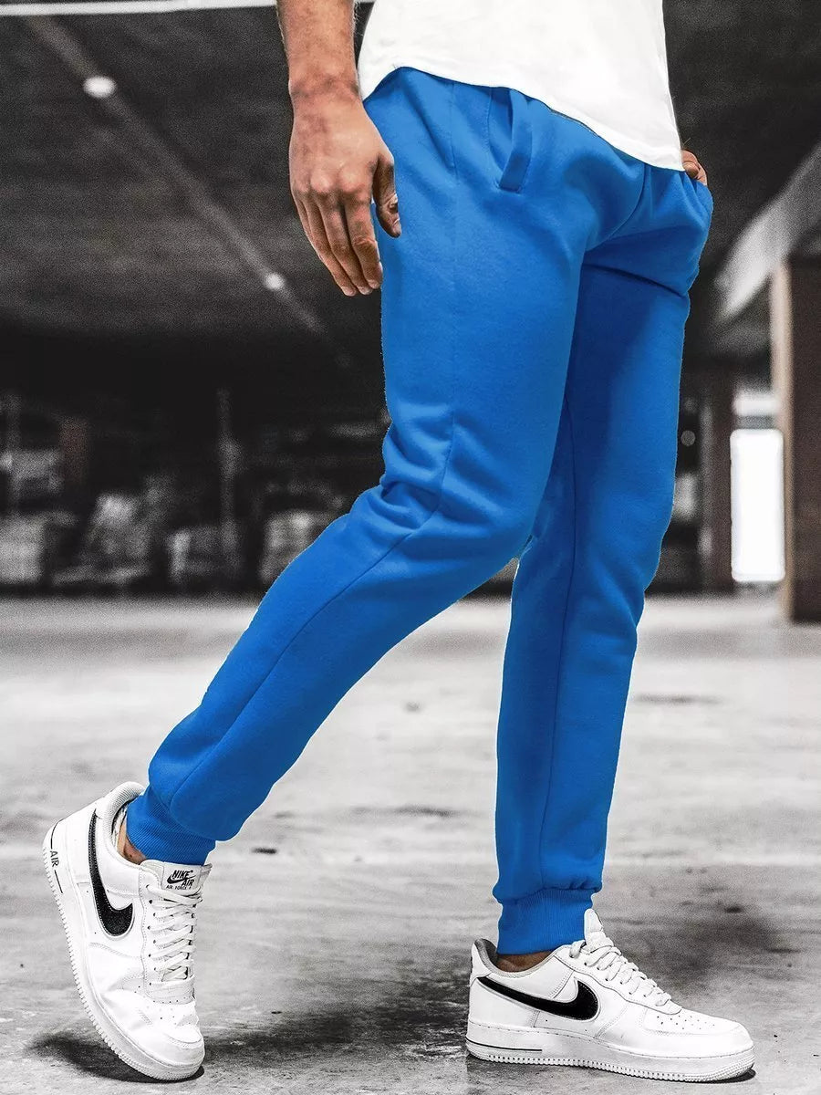 Men's light blue casual pants Sergo