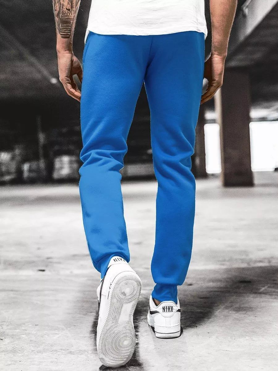 Men's light blue casual pants Sergo