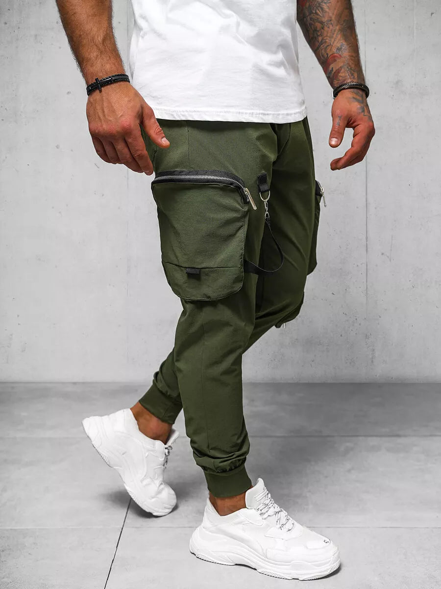 Men's khaki joggers Simos