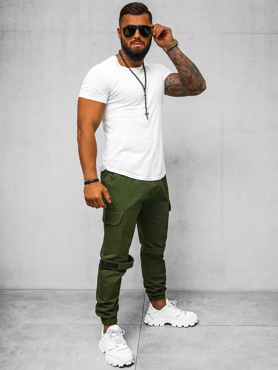 Men's khaki joggers Adre
