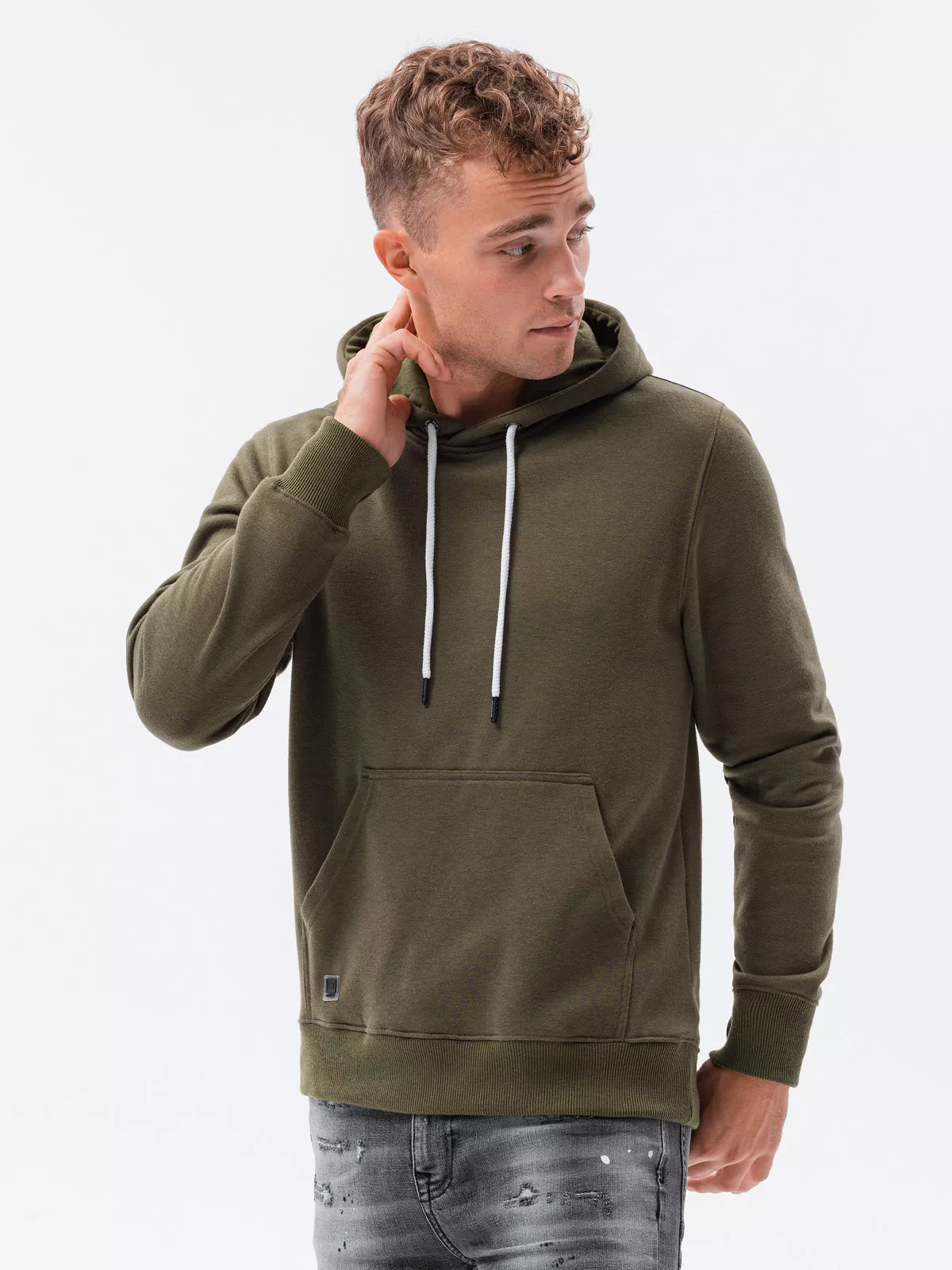 Men's khaki hoodie Luna