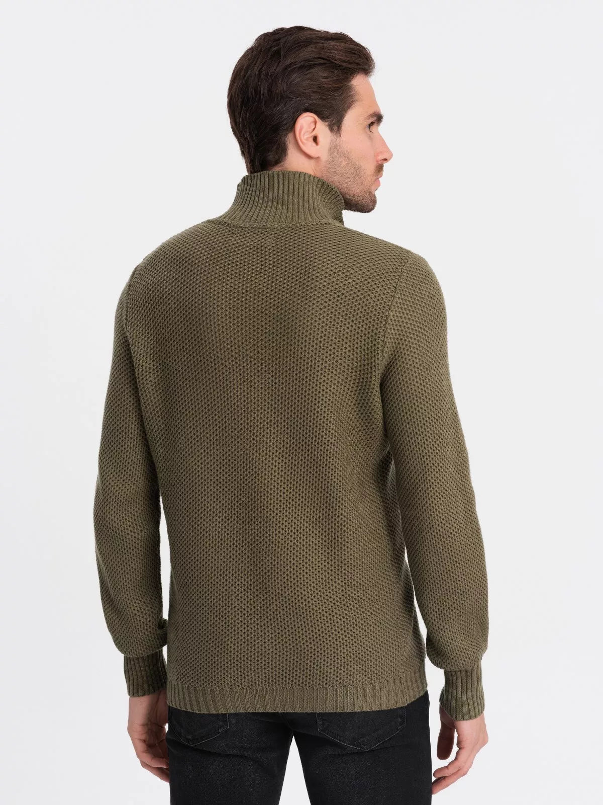 Men's khaki sweater Felix