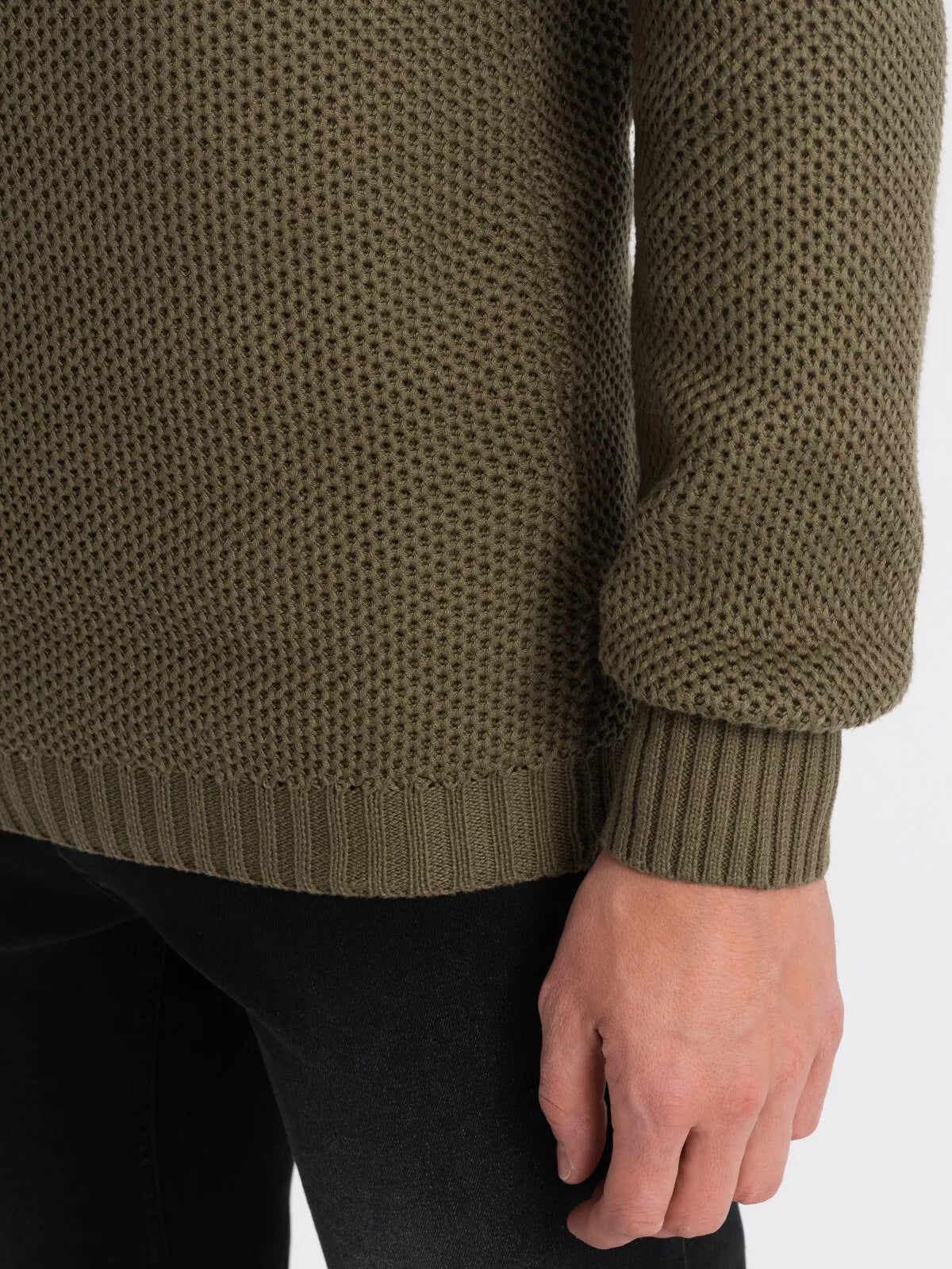 Men's khaki sweater Felix