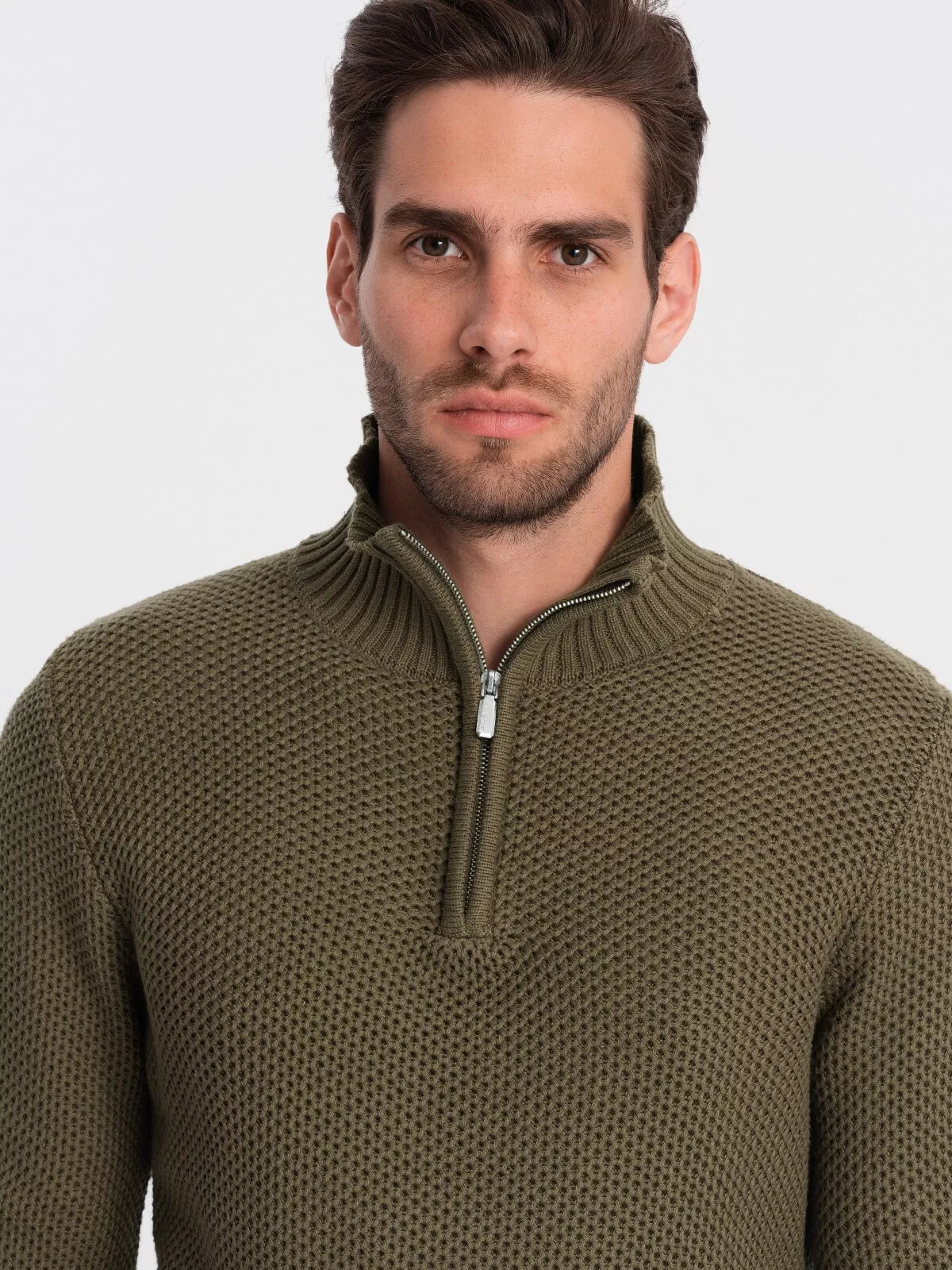 Men's khaki sweater Felix