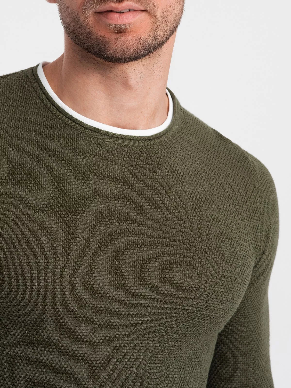Men's khaki sweater Finn