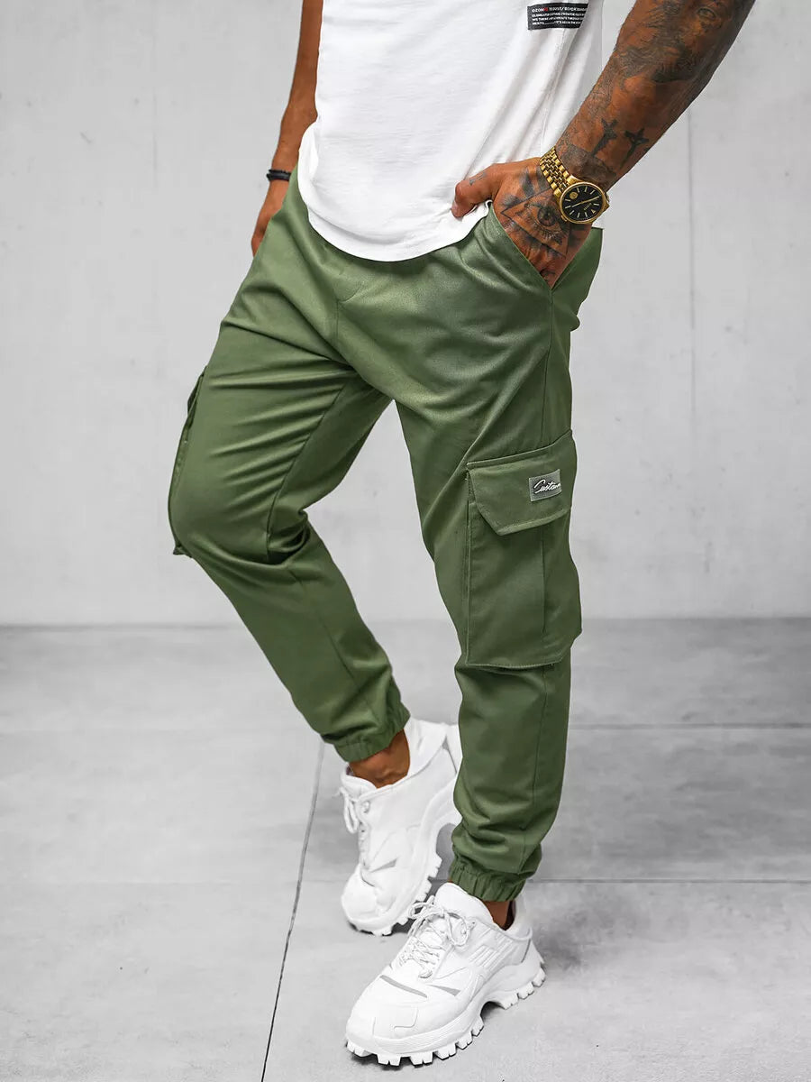 Men's khaki joggers Dump