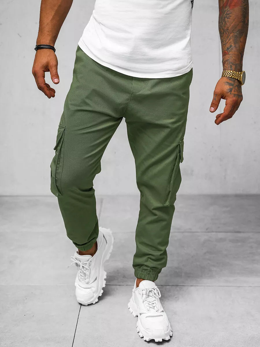 Men's khaki joggers Dump