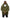Khaki men's jacket with hood Winter
