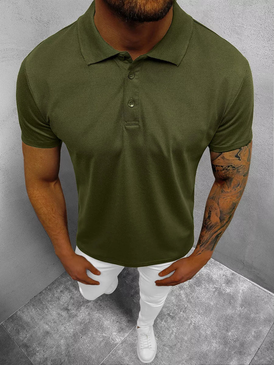 Men's khaki polo shirt Casual 