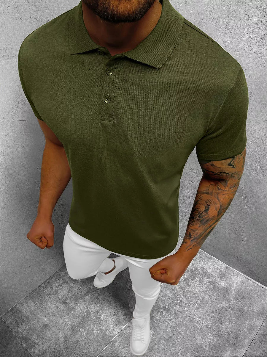 Men's khaki polo shirt Casual 