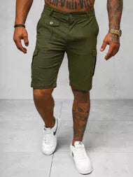 Men's khaki chino shorts Kolin