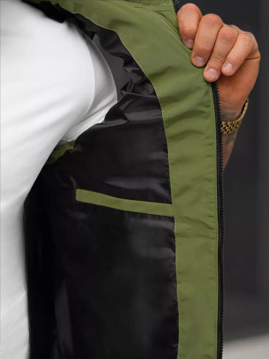 Men's khaki vest Edoar