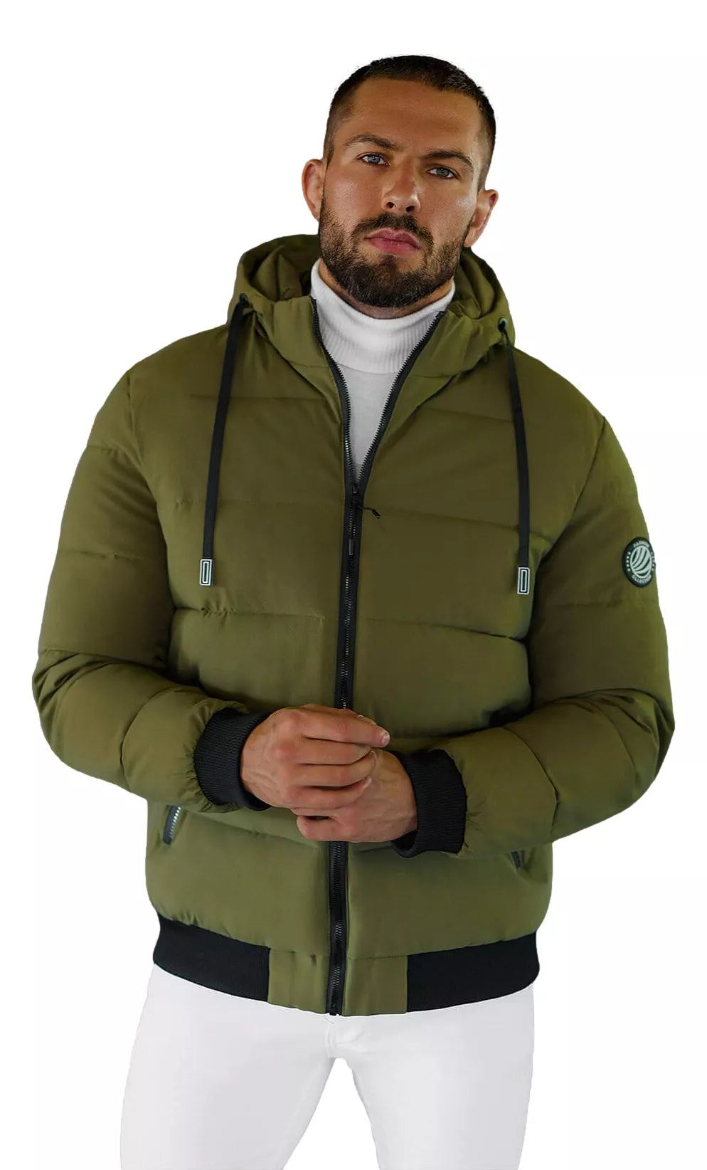 Men's khaki winter jacket Edi