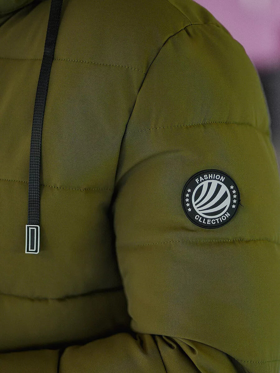 Men's khaki winter jacket Edi