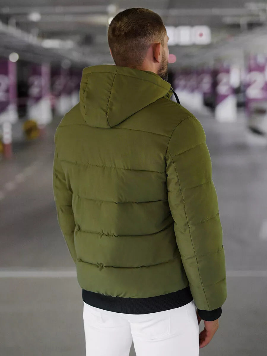 Men's khaki winter jacket Edi