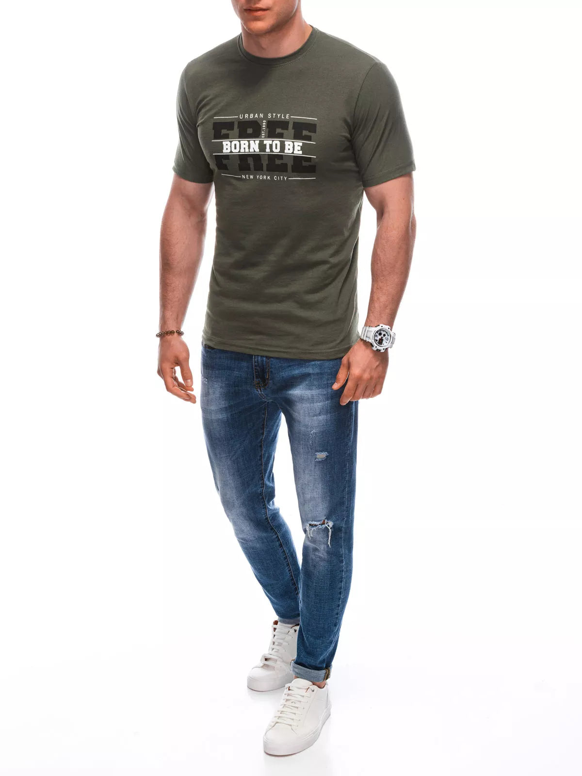 Men's khaki shirt Free