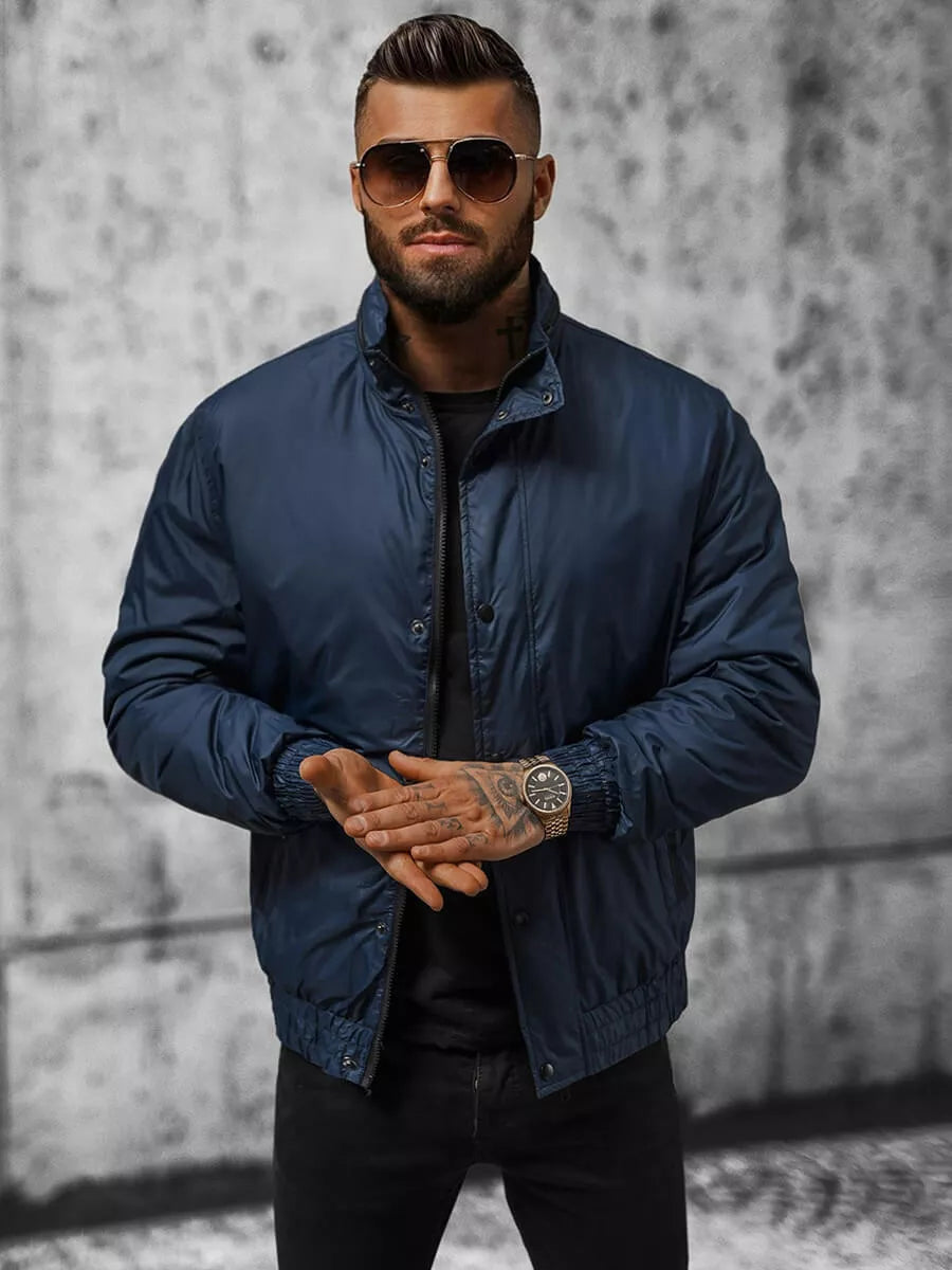 Men's jacket in dark blue color Varan