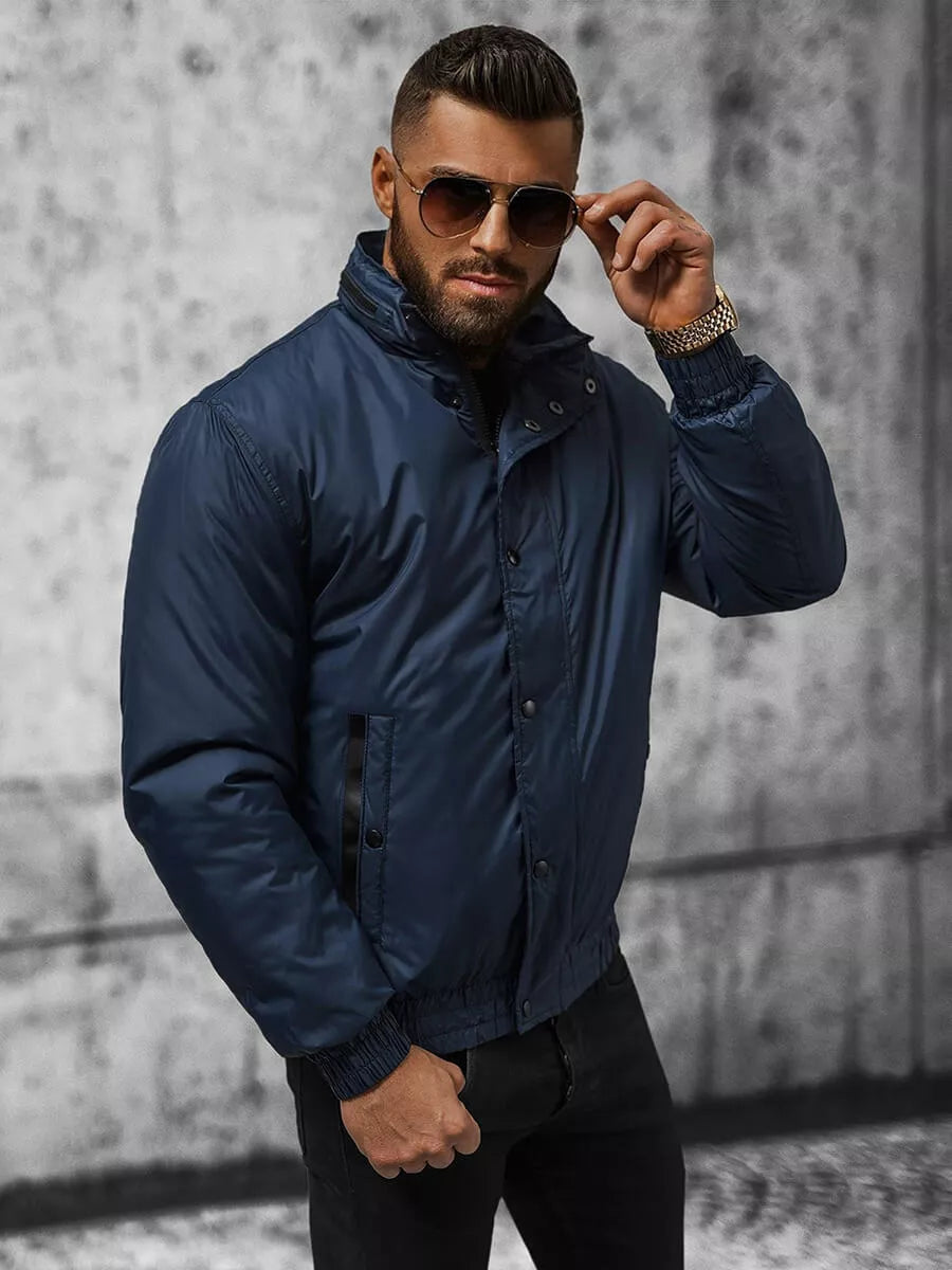 Men's jacket in dark blue color Varan
