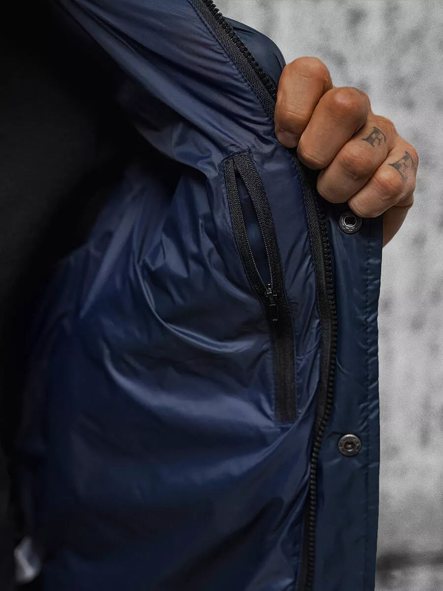 Men's jacket in dark blue color Varan