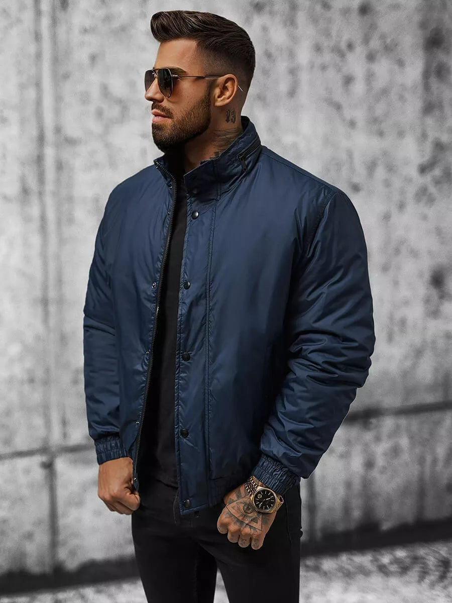 Men's jacket in dark blue color Varan