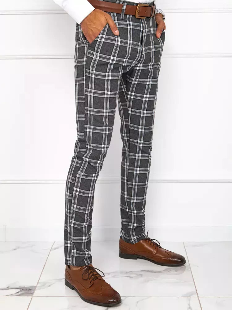 Men's classic dark gray pants Rinos