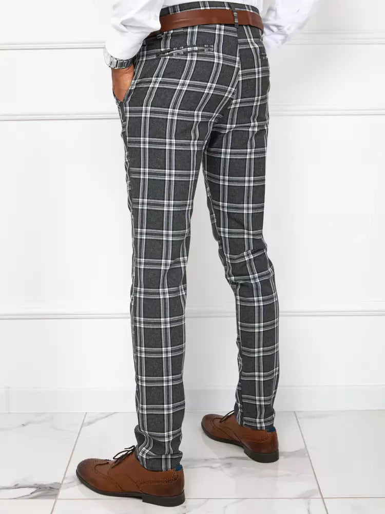 Men's classic dark gray pants Rinos