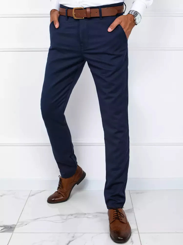 Men's classic dark blue trousers Purot
