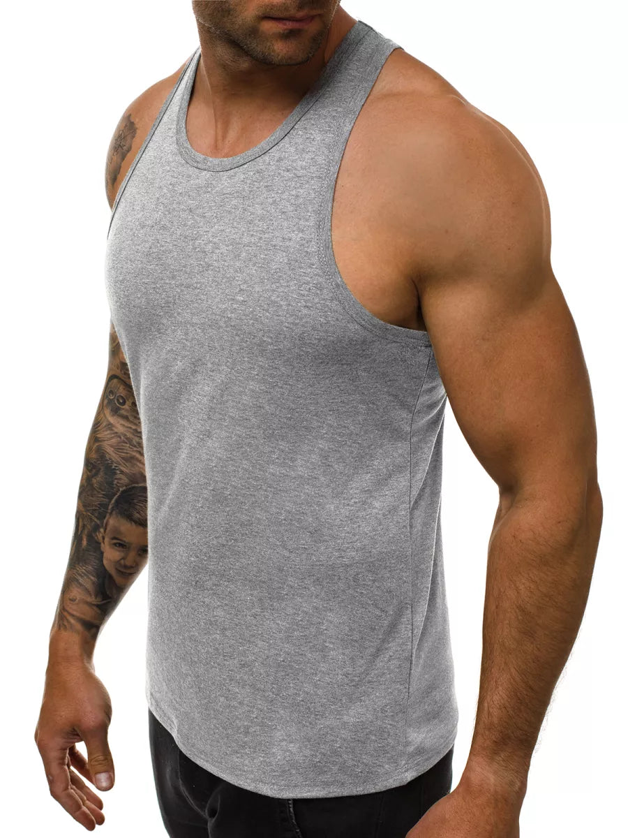 Men's sleeveless gray T-shirt Romul