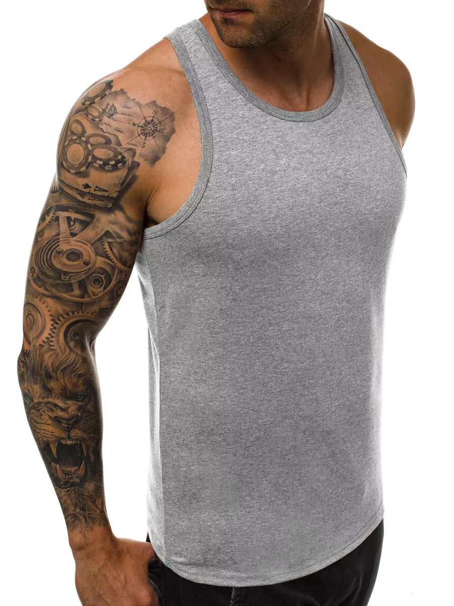 Men's sleeveless gray T-shirt Romul