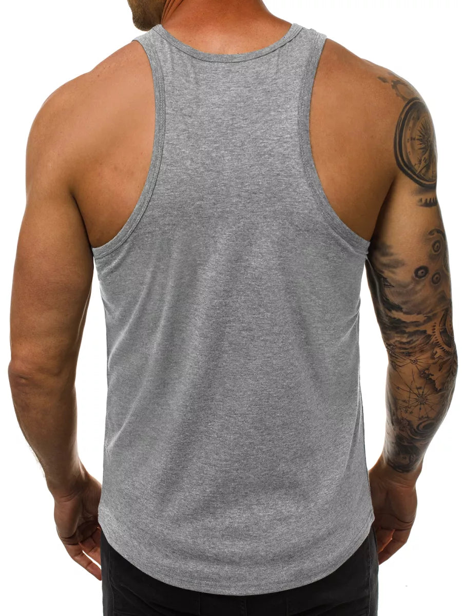 Men's sleeveless gray T-shirt Romul