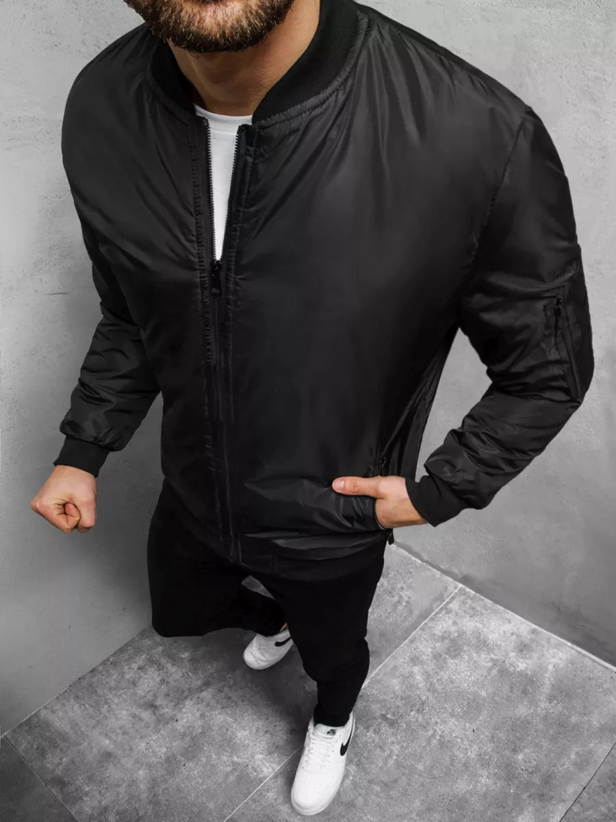 Men's black jacket "Route"