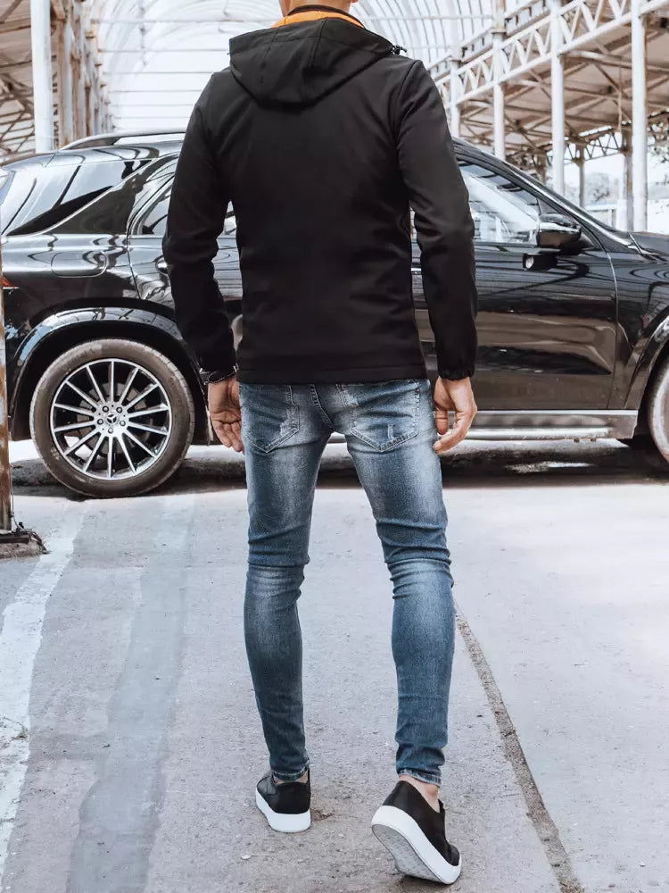 Men's black jacket with orange details Arot