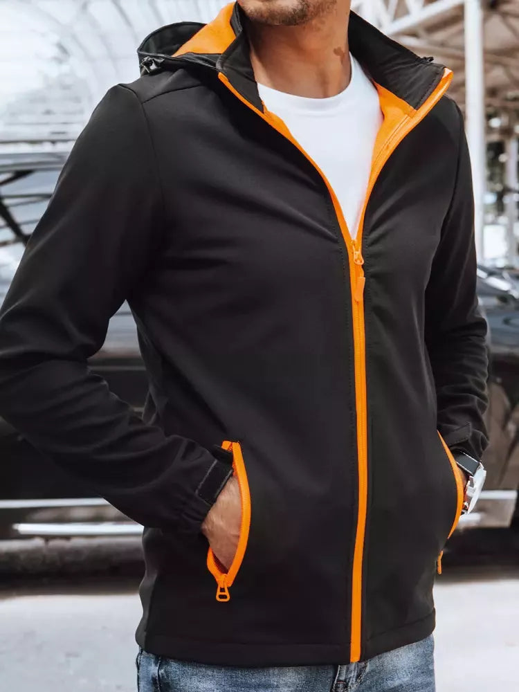Men's black jacket with orange details Arot