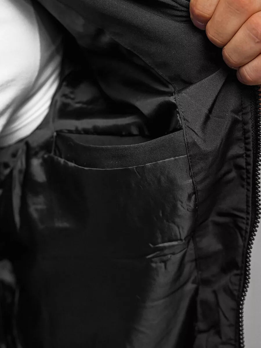 Men's black spring jacket Marko