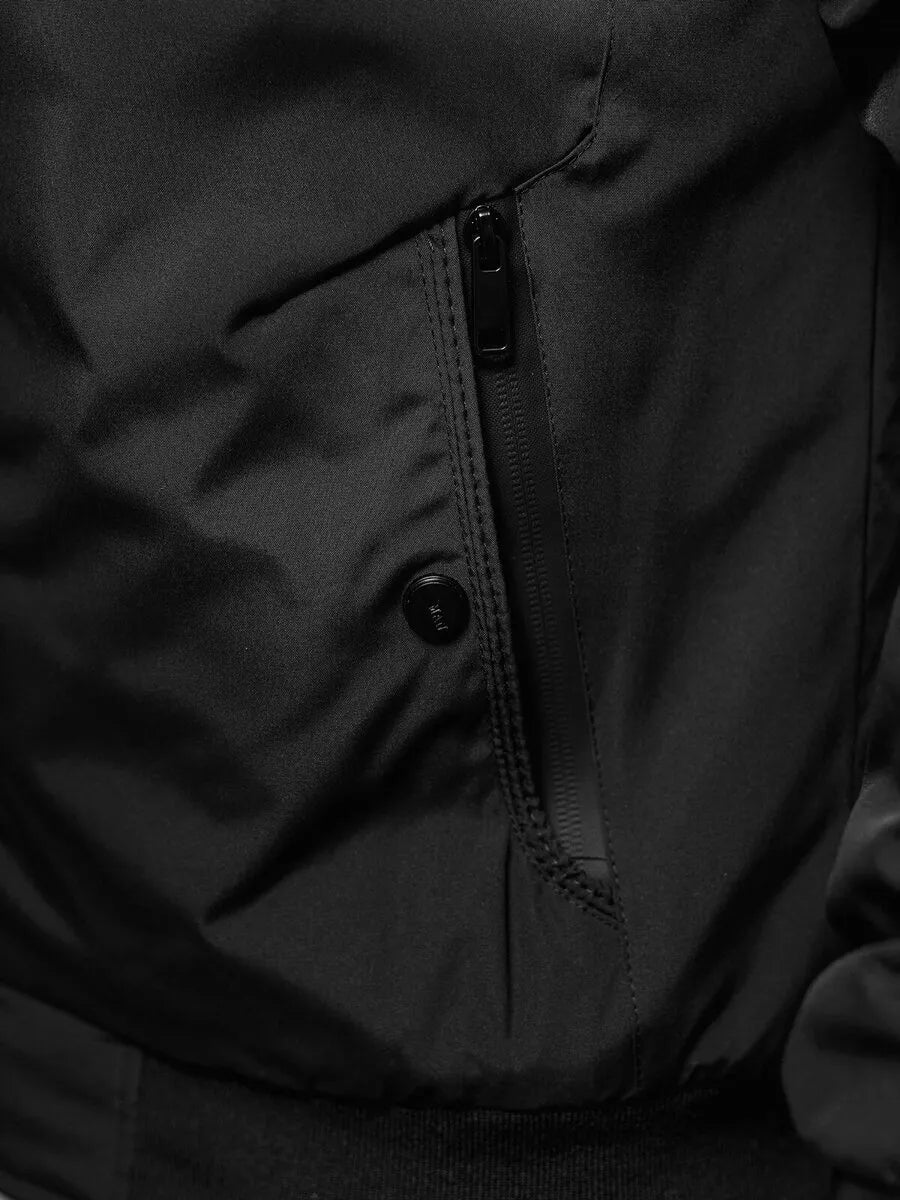 Men's black spring jacket Marko