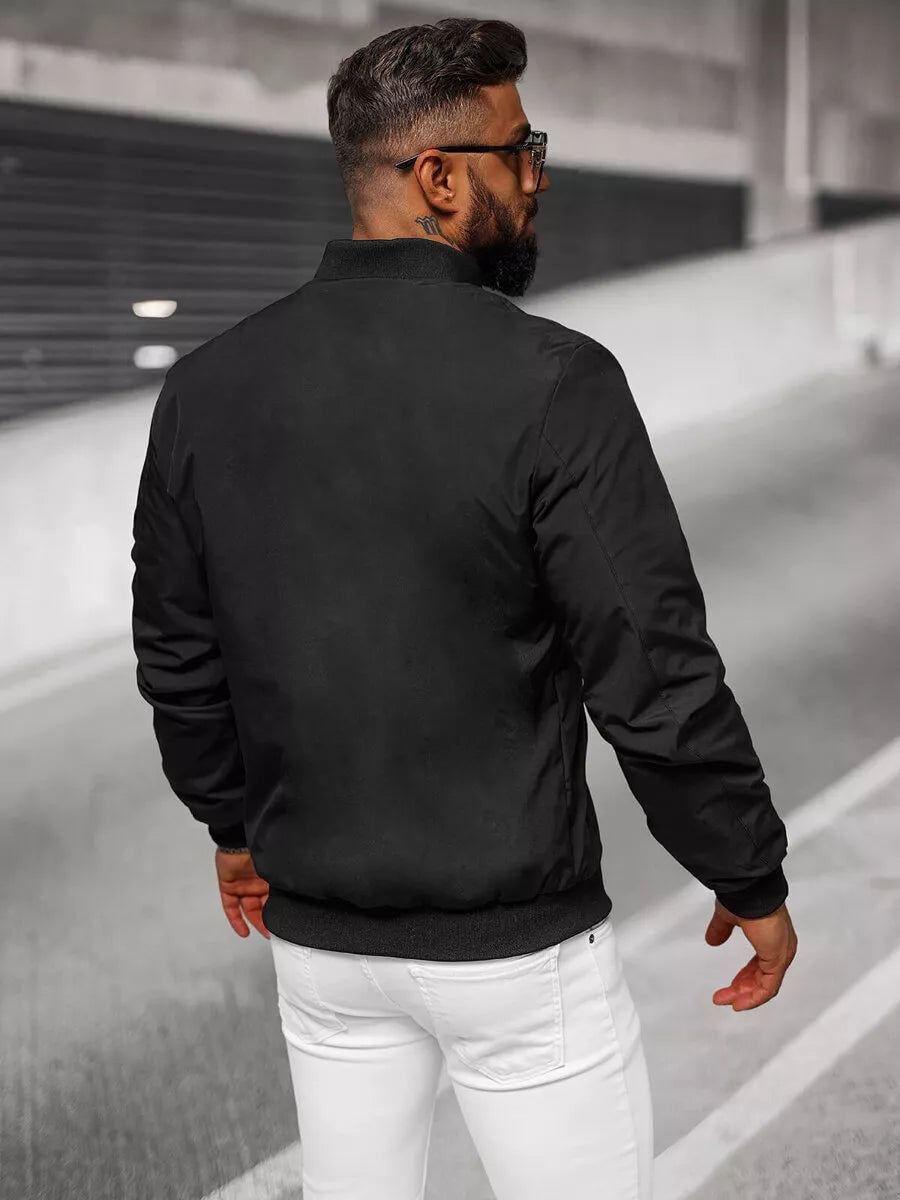 Men's black spring jacket Marko
