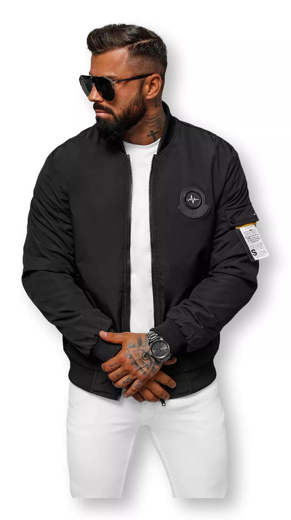 Men's black spring jacket Marko