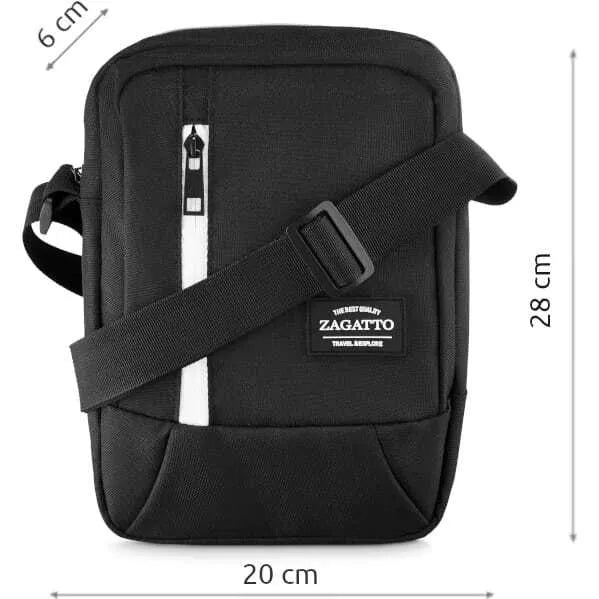 Men's black handbag Boren