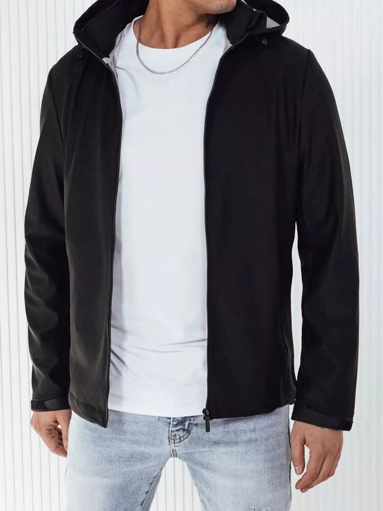 Men's black softshell jacket Luver