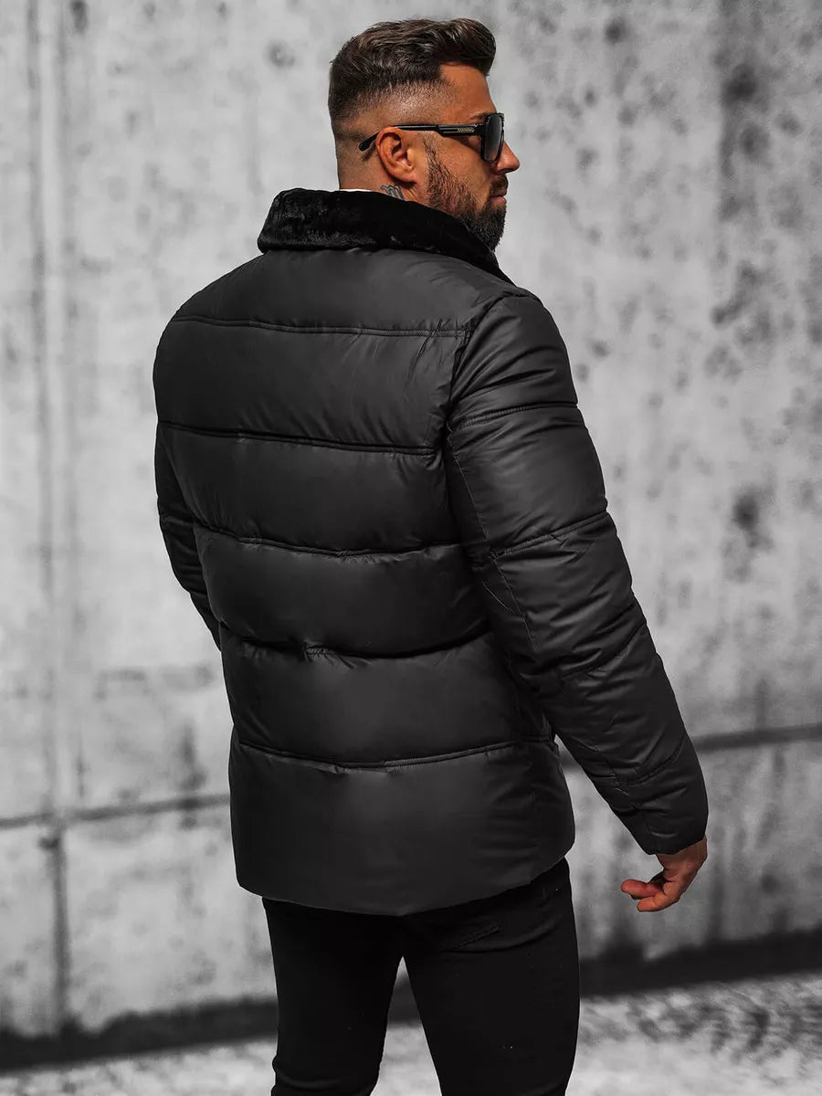 Men's black quilted jacket Rodrigo