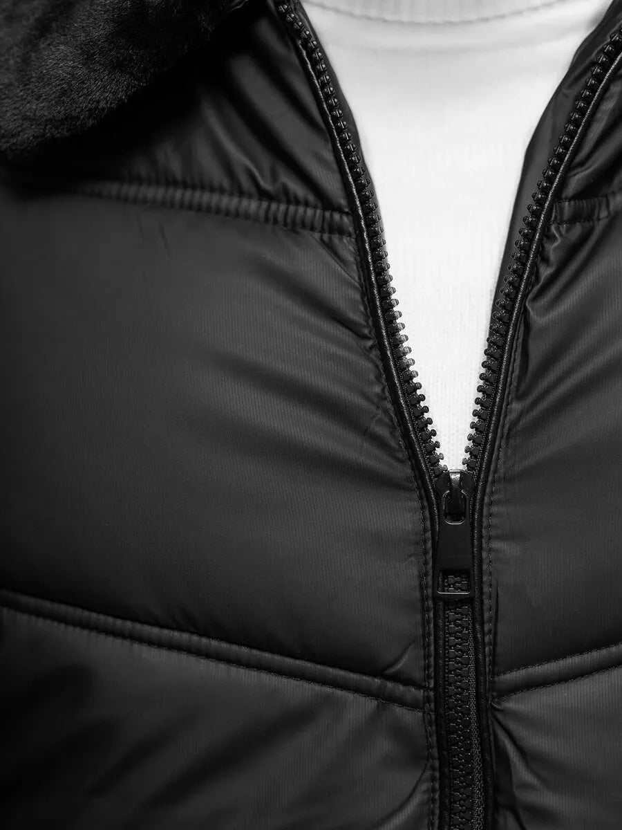 Men's black quilted jacket Rodrigo