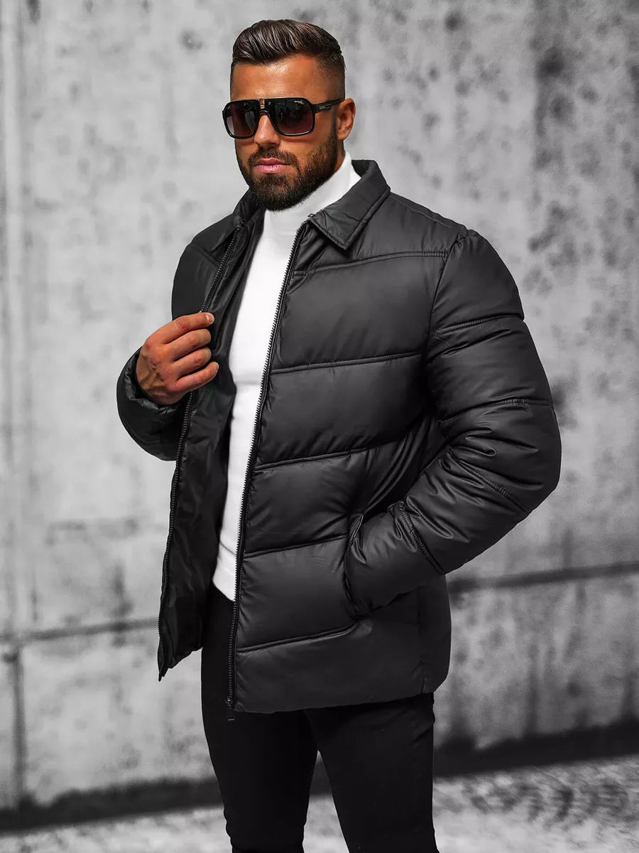 Men's black quilted jacket Rodrigo