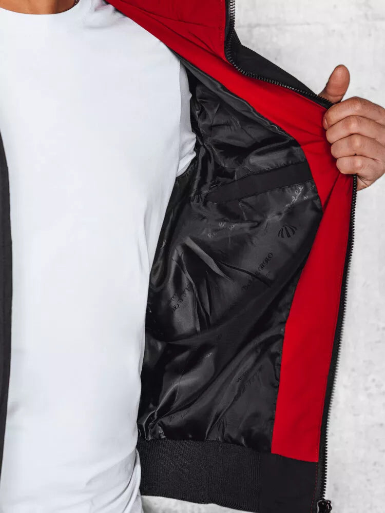 Men's black quilted jacket Romel 