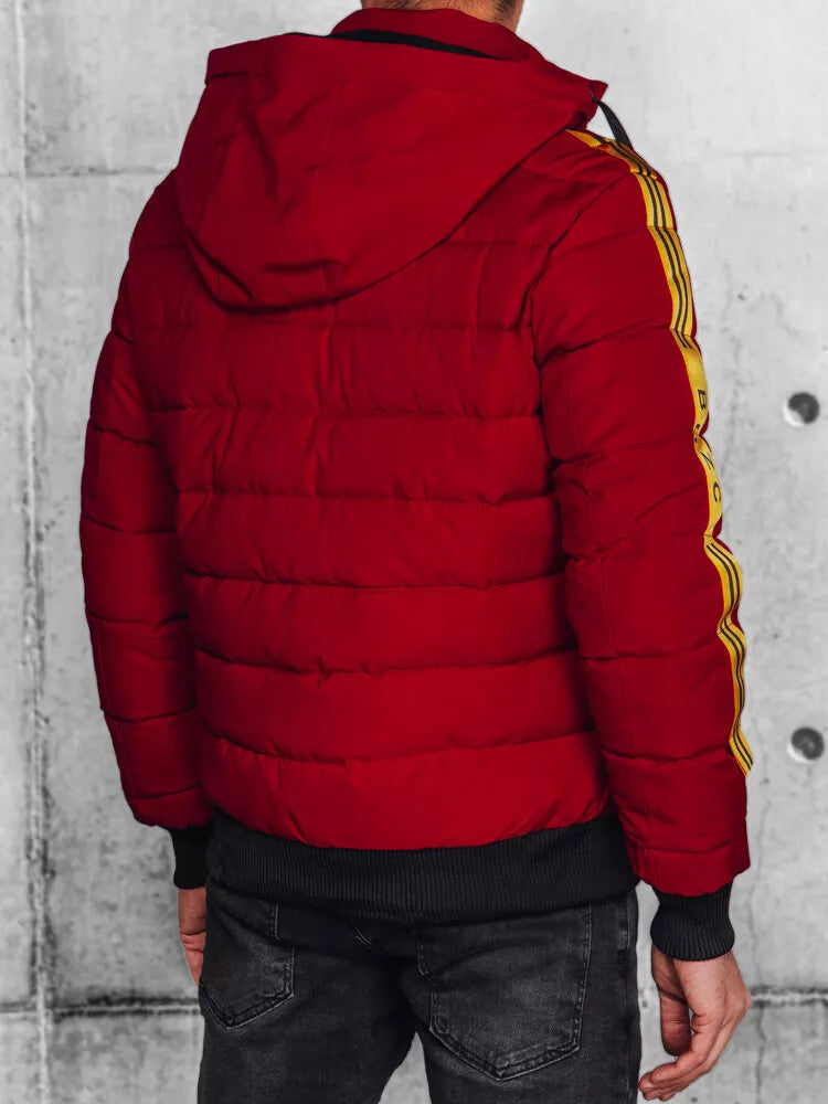 Men's red quilted jacket Romel 