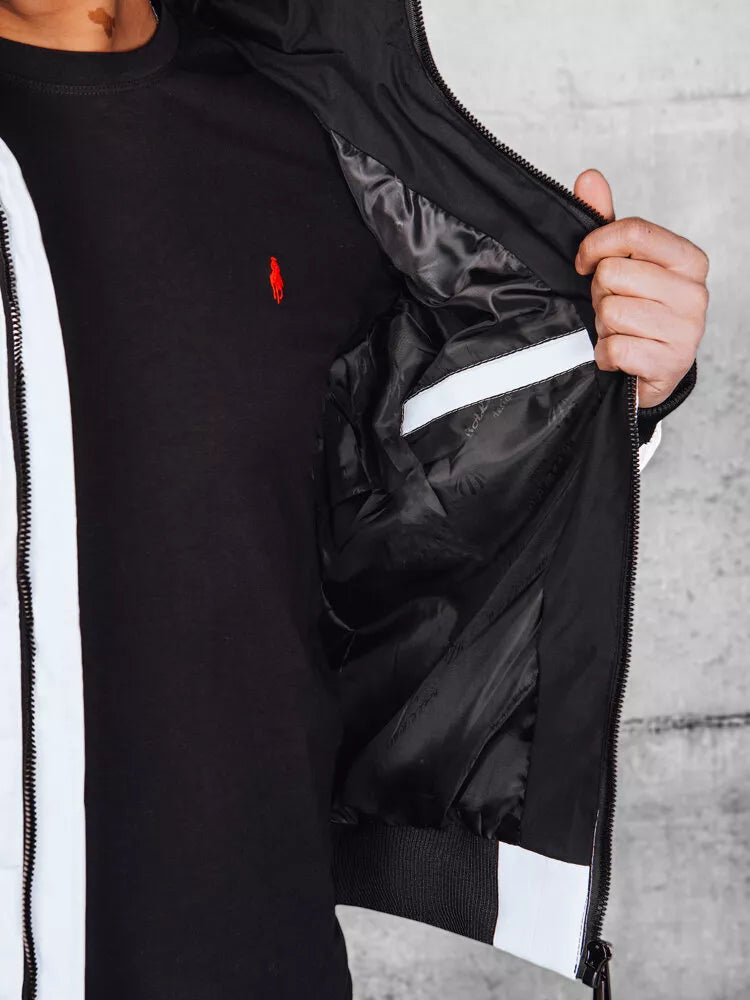 Men's white quilted jacket Romel 