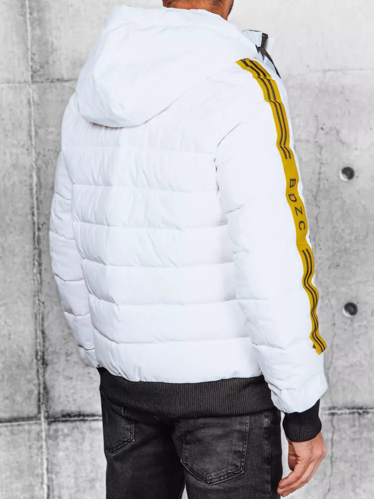 Men's white quilted jacket Romel 